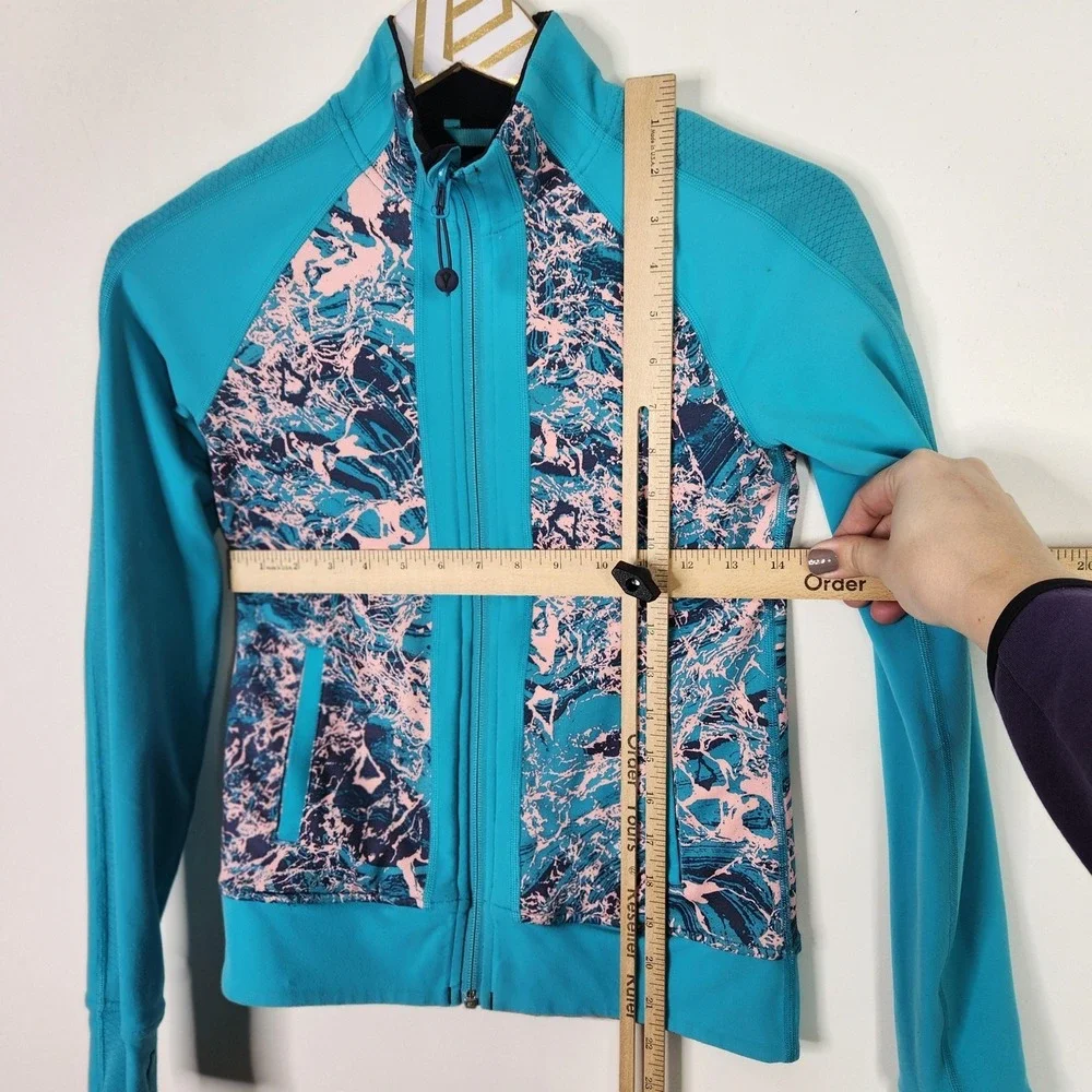 Ivivva Stellar Switch Up Track Jacket Girls 10 Reversible‎ Zip Thumbhole Top
